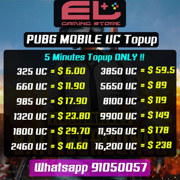 Cheap Pubg Mobile Uc Topup Video Gaming Gaming Accessories Game Gift Cards Accounts On Carousell