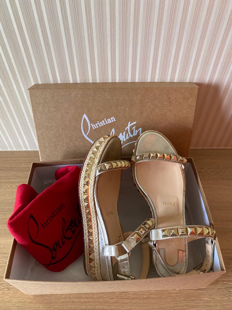Christian Louboutin Cataclou Sandals Women s Fashion Footwear Flats on Carousell