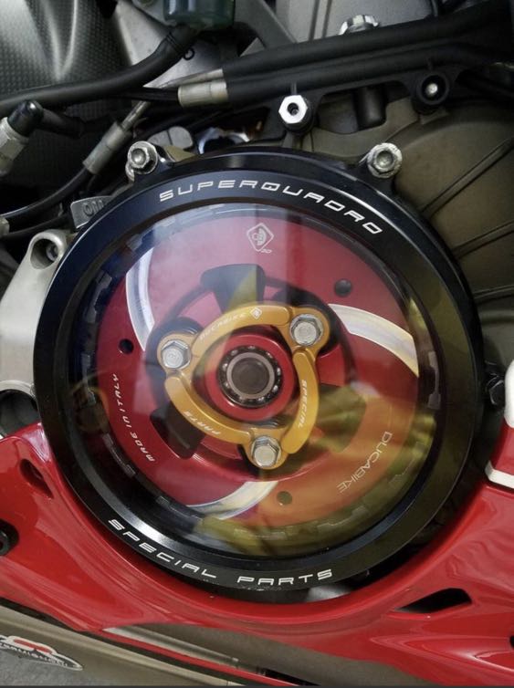 Panigale v2 cheap clear clutch cover