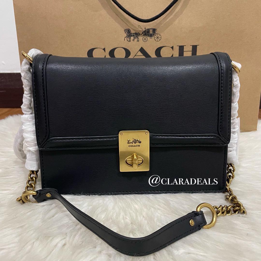 Coach Hutton Shoulder Bag Black, Women's Fashion, Bags & Wallets, Shoulder Bags on Carousell