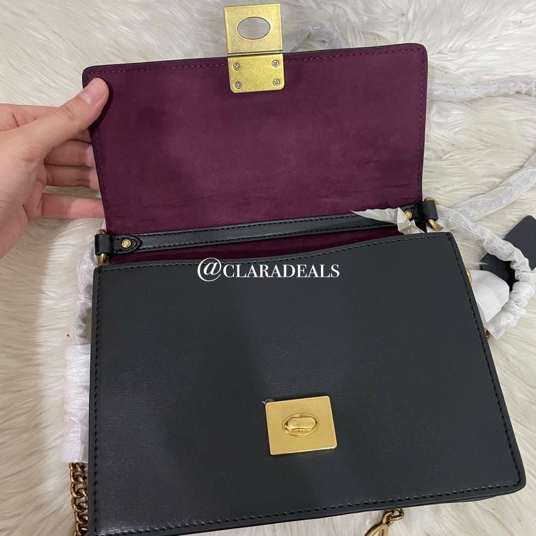 Coach Hutton Shoulder Bag Black, Women's Fashion, Bags & Wallets, Shoulder Bags on Carousell