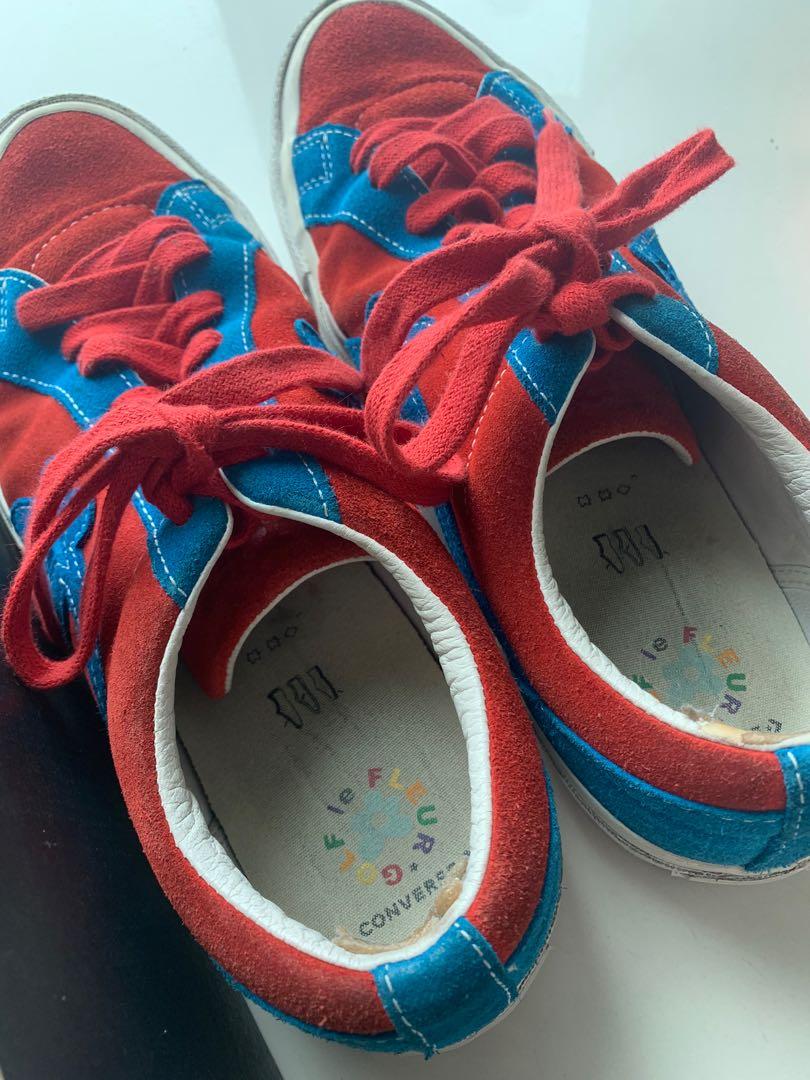 Converse one star ox tyler the store creator golf le fleur red blue