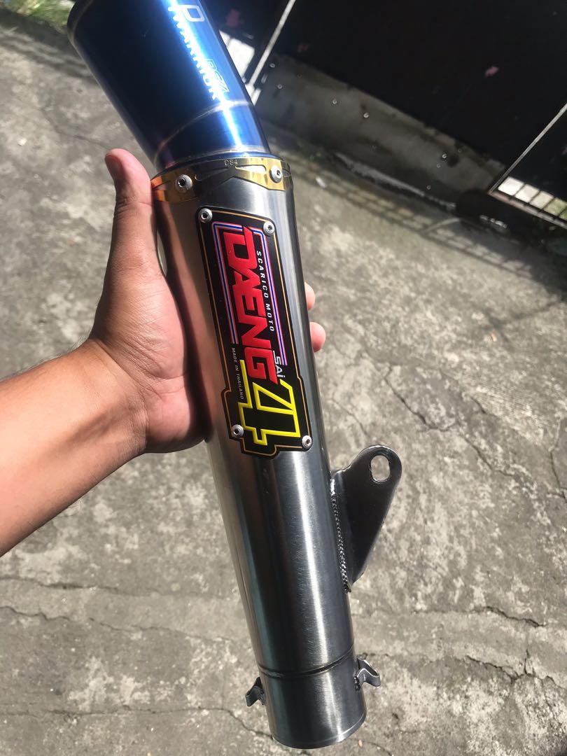 Daeng sai 4 gp warrior for raider150 carb type, Motorbikes, Motorbike Parts  & Accessories, Mufflers, Exhaust Parts & Accessories on Carousell