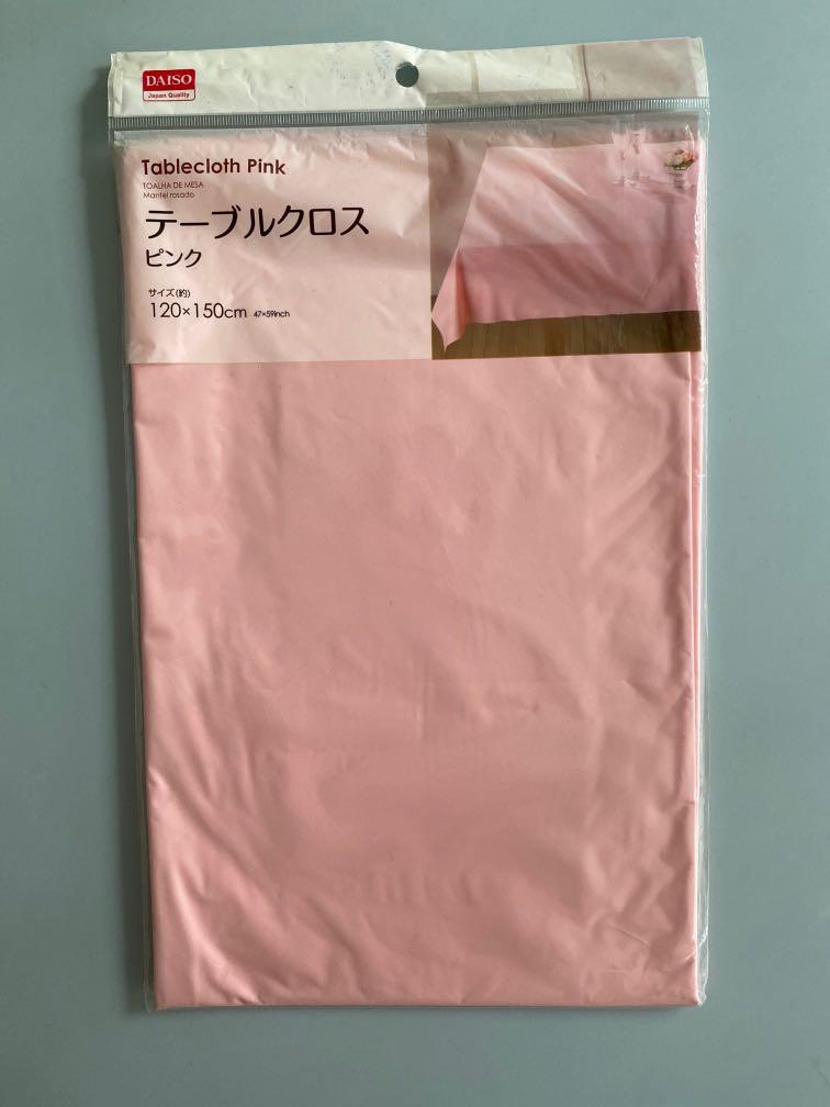 Daiso Pink Table Cloth, Furniture & Home Living, Furniture, Tables