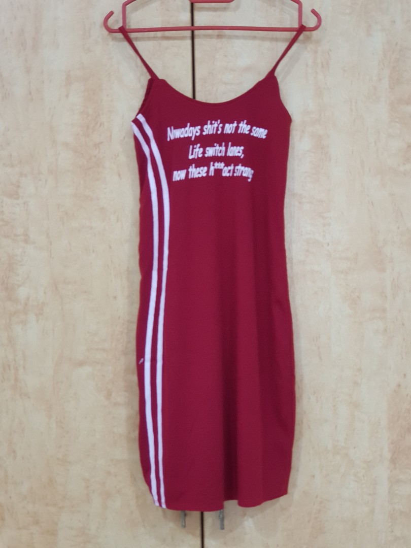 red singlet dress
