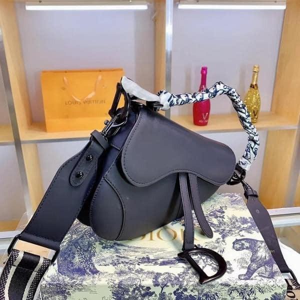 Dior Saddle Bag (Black All Matte) + Strap, Women's Fashion, Bags & Wallets,  Cross-body Bags on Carousell