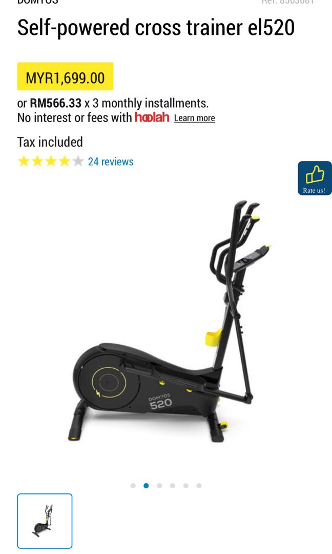 Domyos elliptical cross trainer hotsell reviews