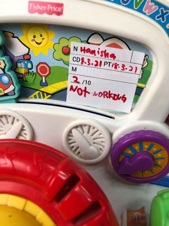 Fisher price rumble and learn driver top