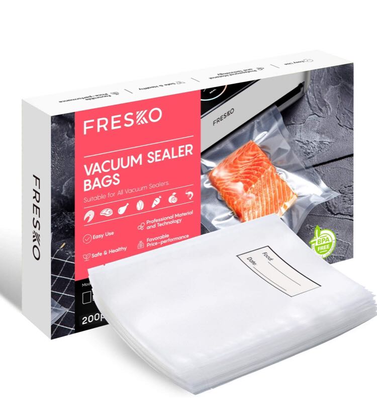 Fresko vacuum sealer bag 1box已剪裁食物抽真空袋1盒, 傢俬＆家居