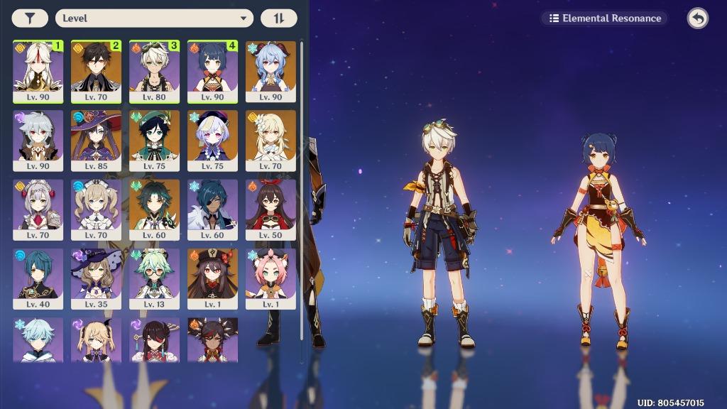 Genshin Account Ar 55 F2p Video Gaming Gaming Accessories Game Gift Cards Accounts On Carousell