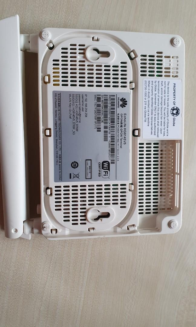 Globe at home modem (fiber optic), Computers & Tech, Parts