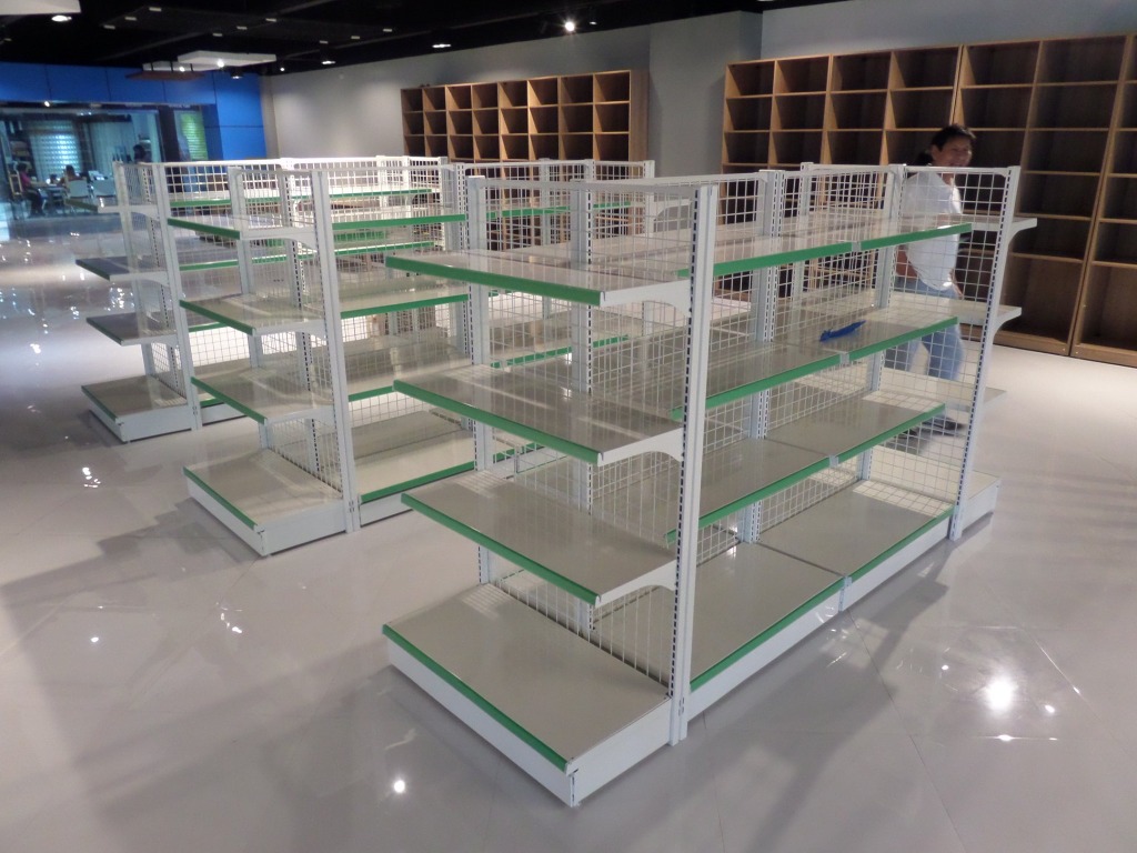 Grocery stand racks shelves metal steel grocery Gondola, Furniture ...