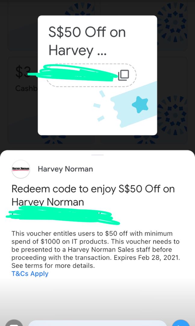 Harvey Norman voucher, Tickets & Vouchers, Vouchers on Carousell