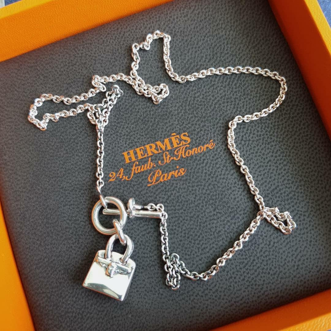 Hermes Birkin Amulette Pendant Necklace, Luxury, Accessories on 
