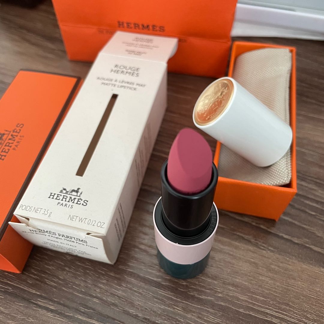 Rouge Hermes Lipstick Rouge Casaque (Satin/Matte), Beauty & Personal Care,  Face, Makeup on Carousell