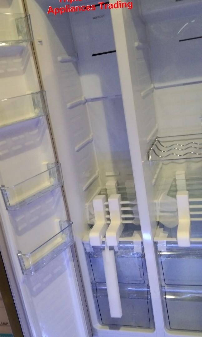 HISENSE Side by Side Inverter Refrigerator, TV & Home Appliances