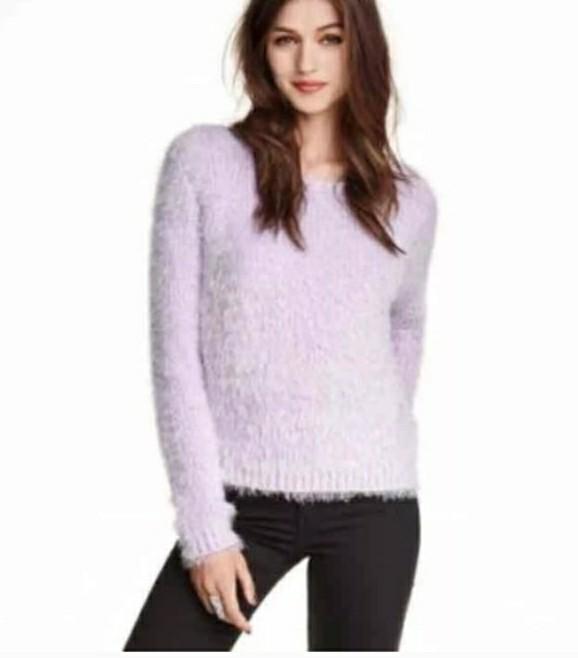 h&m fuzzy sweater
