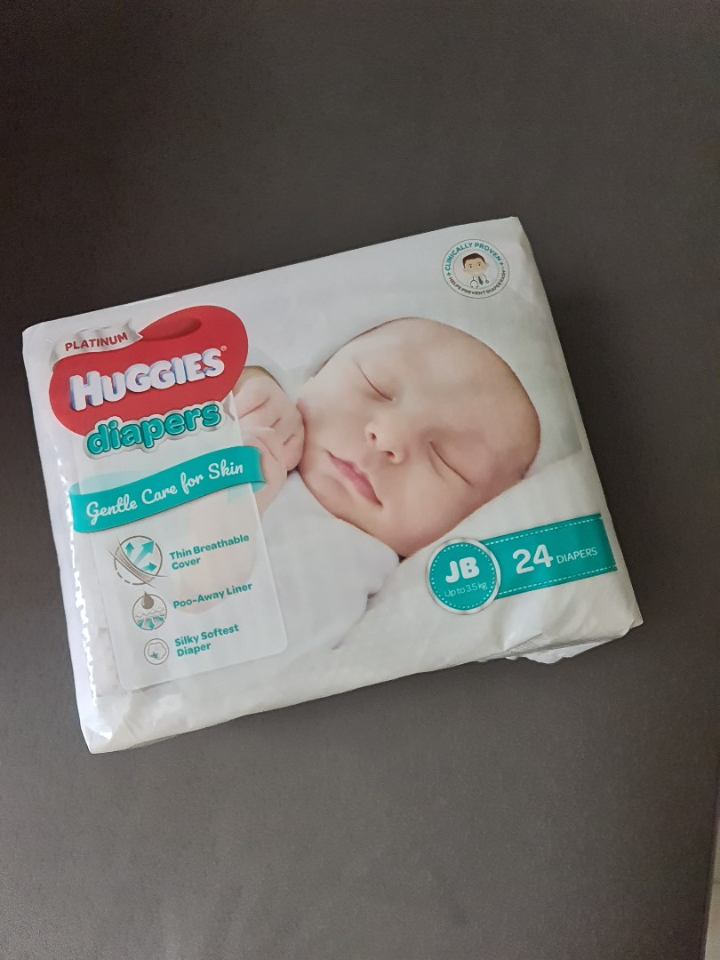 Huggies Platinum Justborn JB Just Born Diapers, Babies & Kids, Bathing