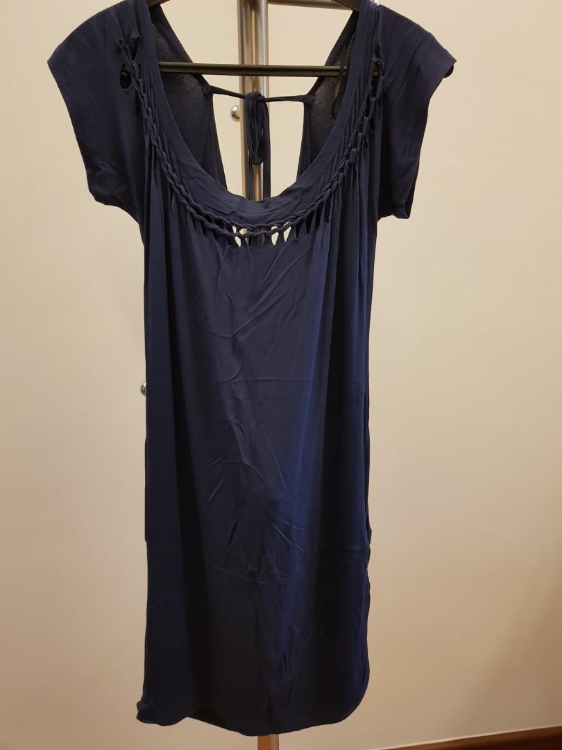 Hypnosis Navy blue dress, Women's Fashion, Dresses & Sets, Traditional ...