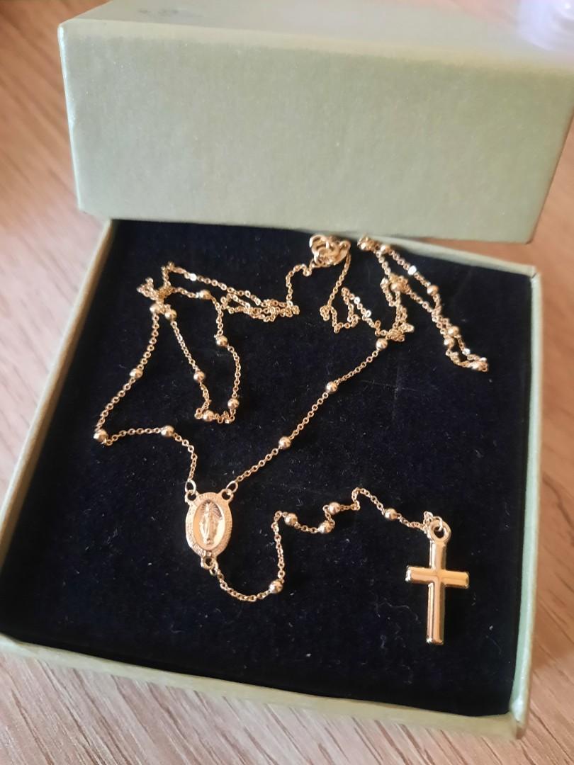 SALE‼️ K18 Japan Gold Rosary Necklace 