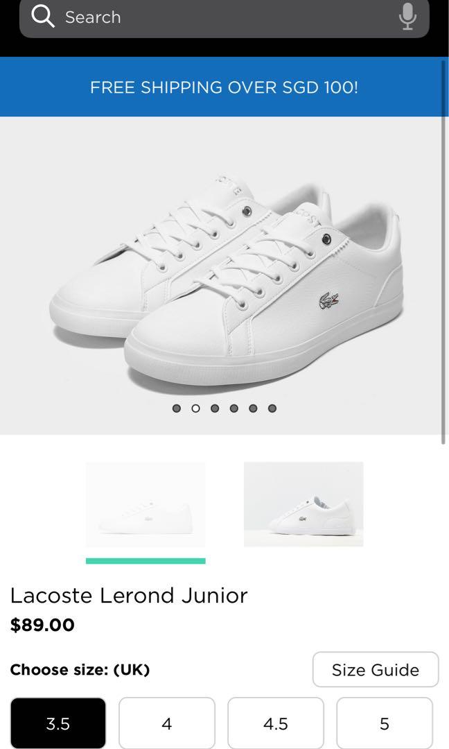 Lacoste sales lerond silver