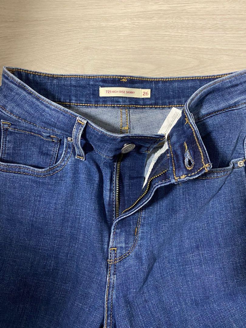 Levi's 721 High Rise Skinny Jeans W26 L28, Women's Fashion, Bottoms, Jeans  \u0026 Leggings on Carousell