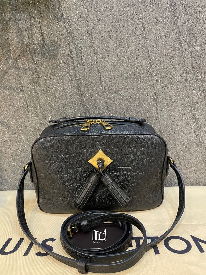 Louis Vuitton Saintonge Monogram Empreinte Noir, Luxury, Bags