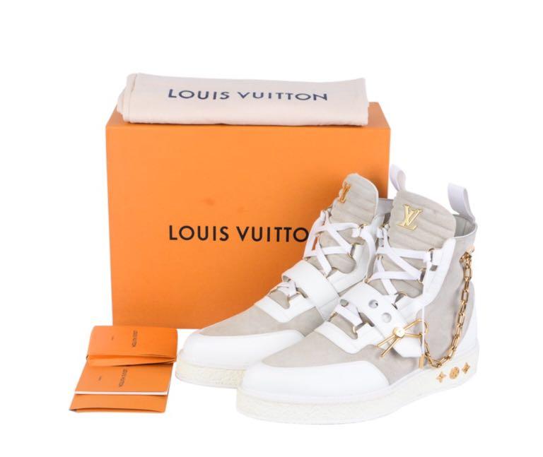 LOUIS VUITTON White Creeper Ankle Boots, Luxury, Sneakers & Footwear on