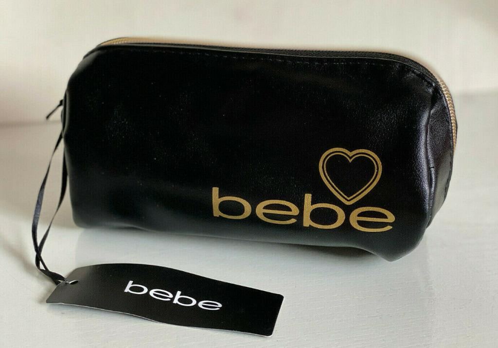 New Bebe Black Dome Travel Makeup Pouch Organizer Pencil Case Sale Women S Fashion Bags Wallets Purses Pouches On Carousell