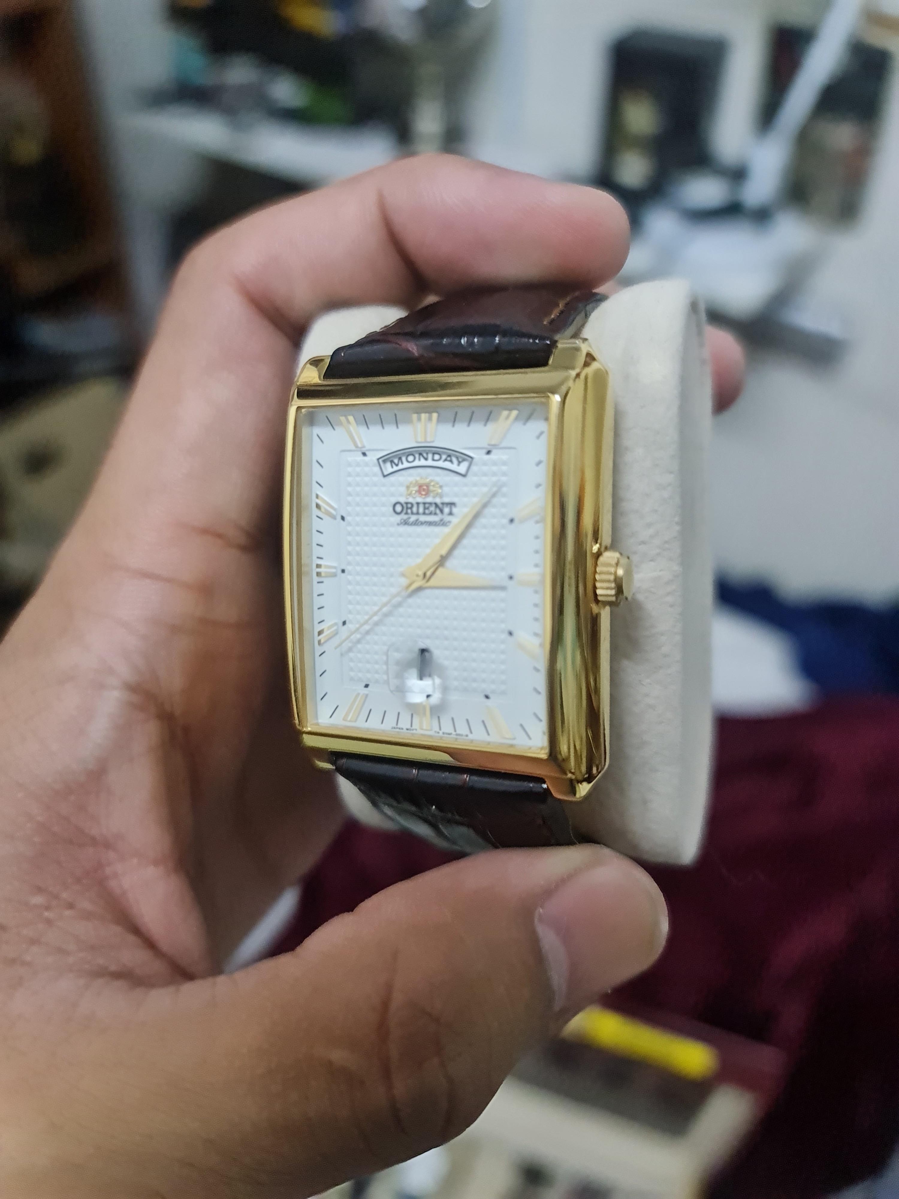 Orient rectangular cheap automatic watch