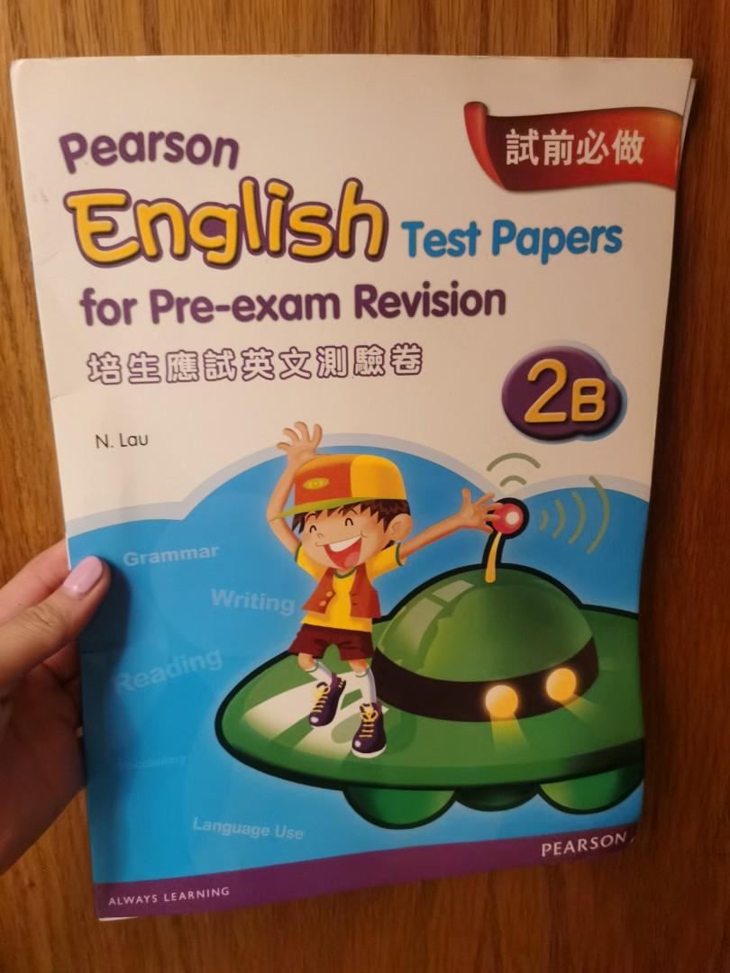 Pearson English Test Papers 2b 培生英文英語應試測驗卷小學二年班 興趣及遊戲 書本 文具 教科書 Carousell