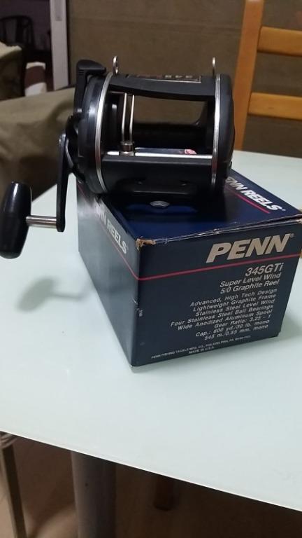 Sold At Auction: Penn 345 GTI Graphite Level-Wind Saltwater, 50% OFF