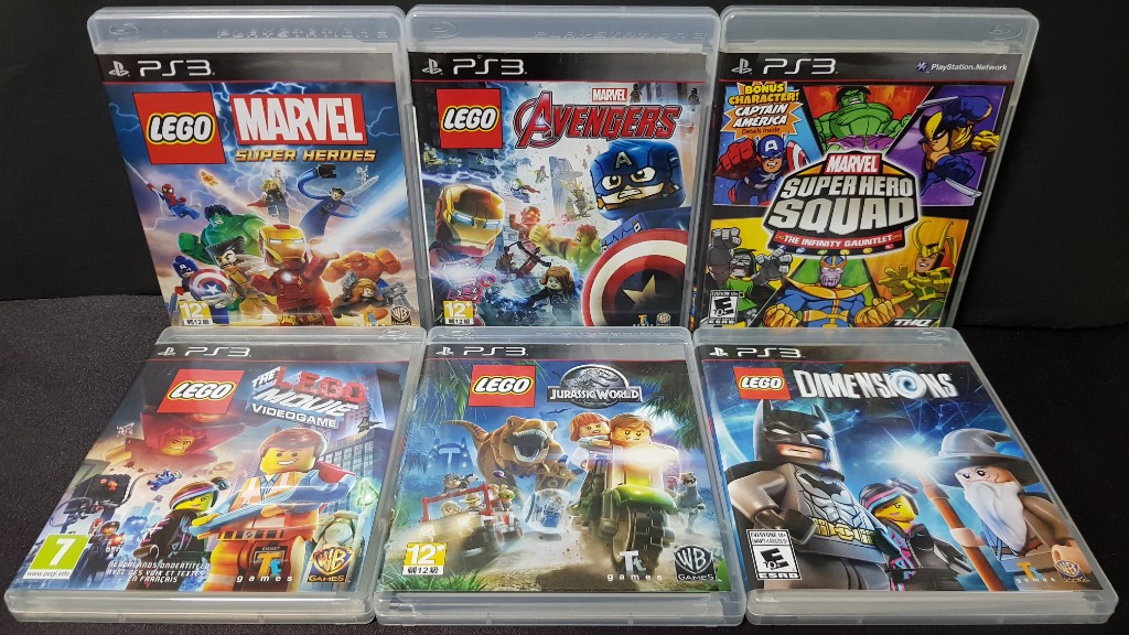 Playstation 3 Ps3 - The Lego Marvel Avengers Super Heroes Squad The  Infinity Gauntlet Dimensions Jurassic World Movie Video Game Soul Calibur  Star Wars Angry Bird Star Wars The Force Unleashed I