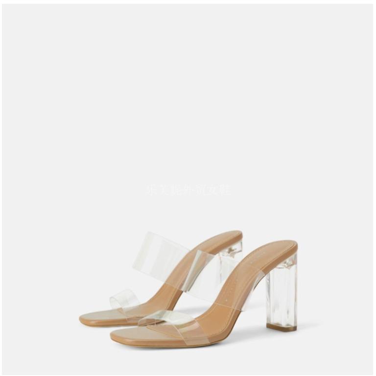 White and outlet perspex heels