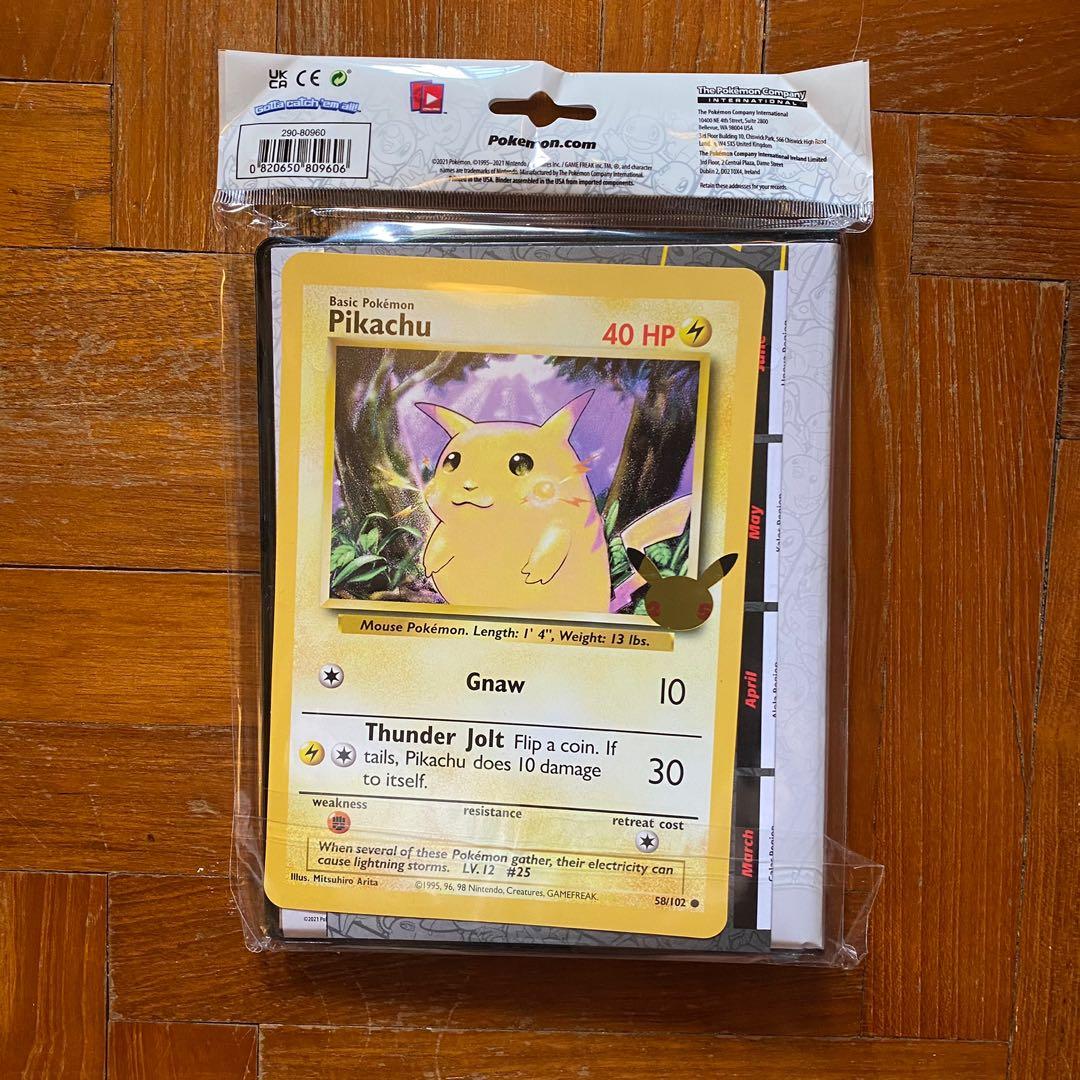 Pokemon 25th Anniversary First Partner Collector S Binder For Jumbo Cards Pikachu Jumbo Hobbies Toys Toys Games On Carousell