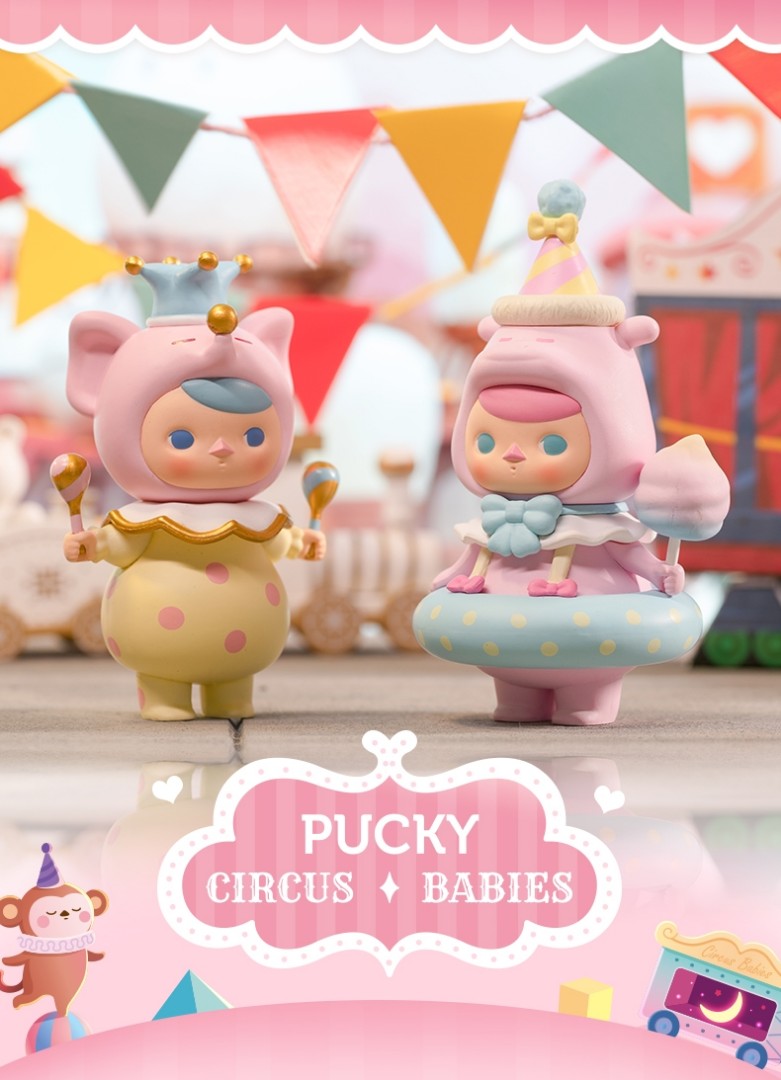 Pop mart pucky circus babie, Hobbies & Toys, Toys & Games on Carousell
