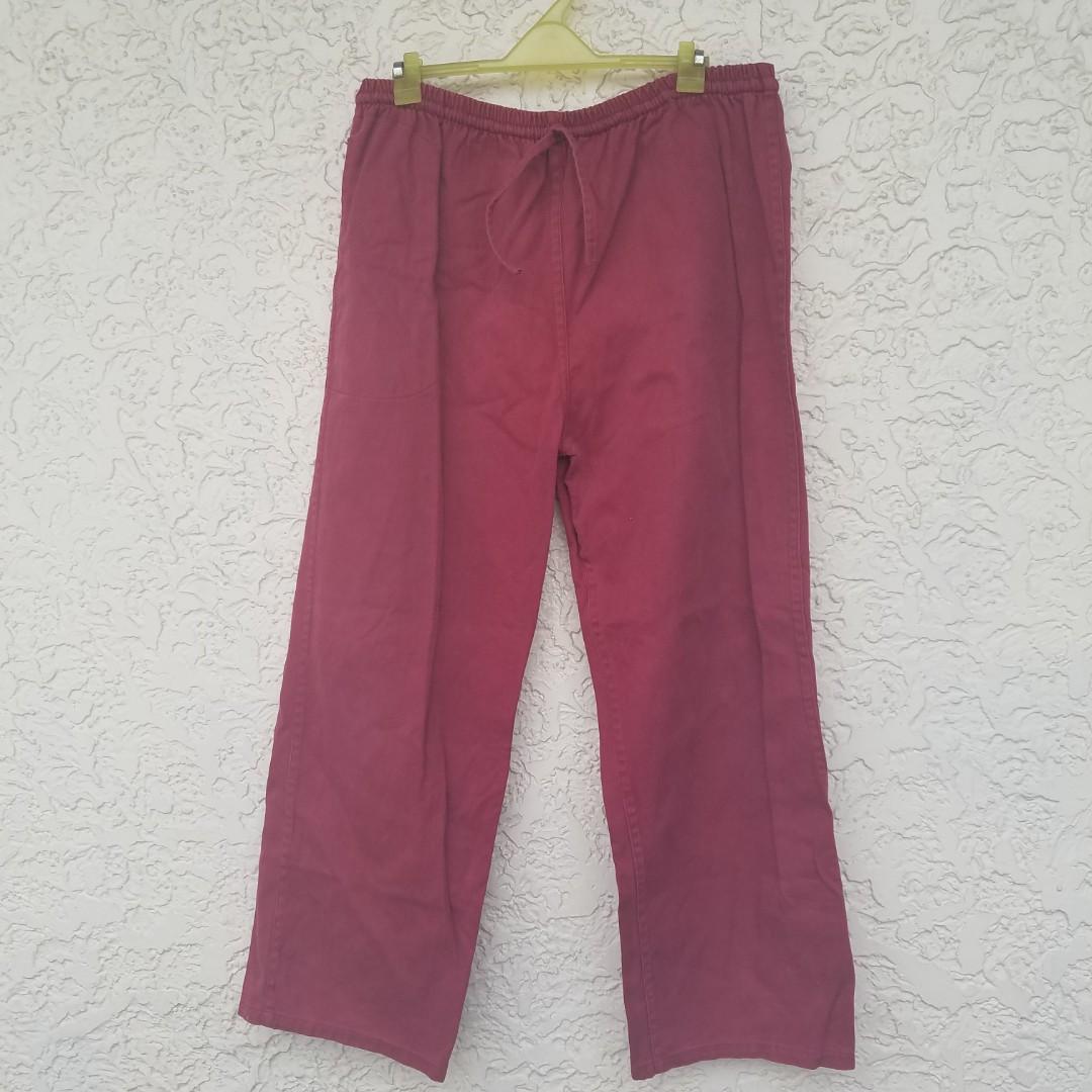 Red Sweatpants, Women's Fashion, Activewear on Carousell