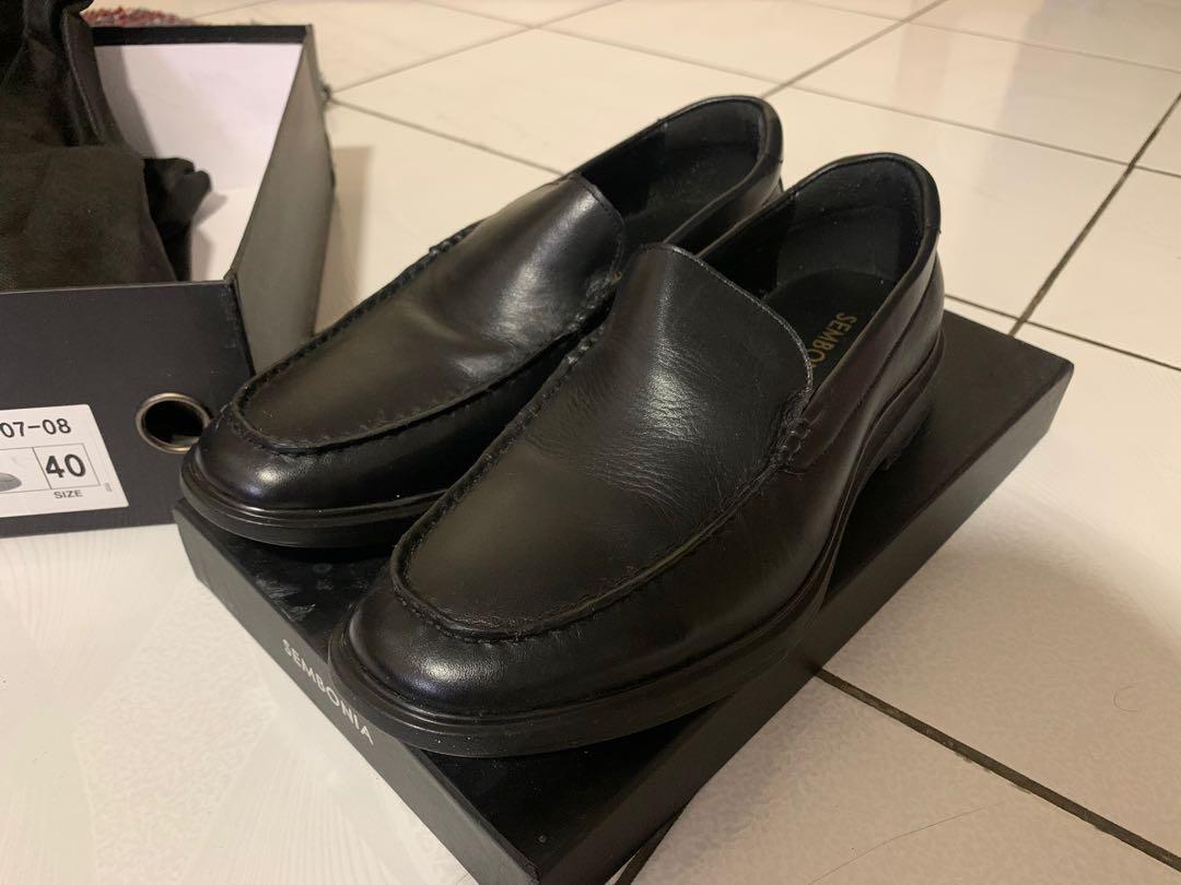 Sembonia Calf skin Leather Shoes, Men's Fashion, Footwear, Dress shoes ...