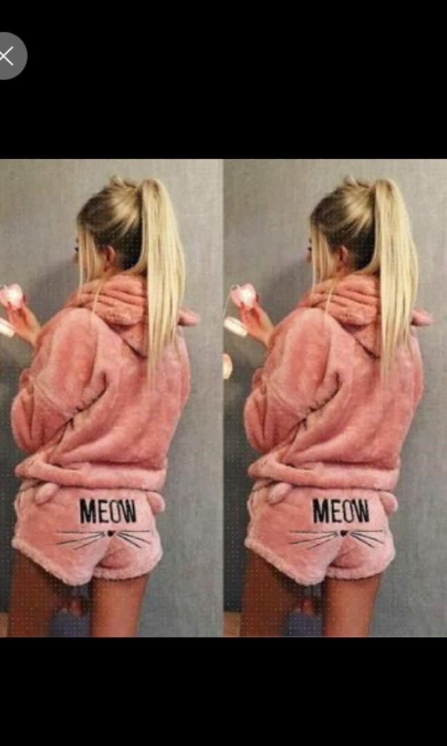 Meow shorts sale and hoodie
