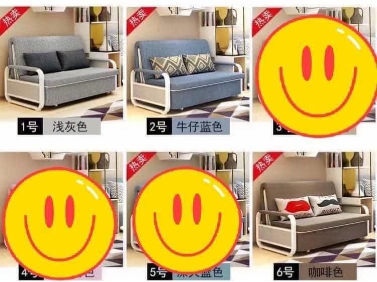 sofa bed w/foam & storage box (Category: Sofas) located in Manila. Submitted by brozokharizzacarleen (Listing ID 1077324657, Image 3). Description: sofa bed w/foam & storage box size：100x190cm color（gray blue brown 10,000 size：120x190cm color（blue brown gray )11,500 size：150x190cm color（blue brown gray 12,500 size：180x190cm color（blue brown gray 13,500.