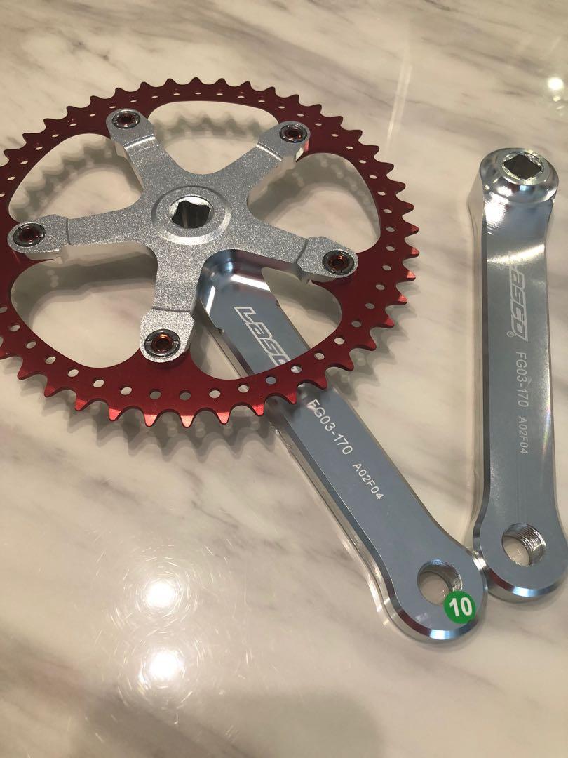 Square taper crankset for brompton, Sports Equipment, Bicycles & Parts