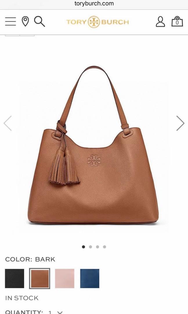 Tory burch thea center zip tote online