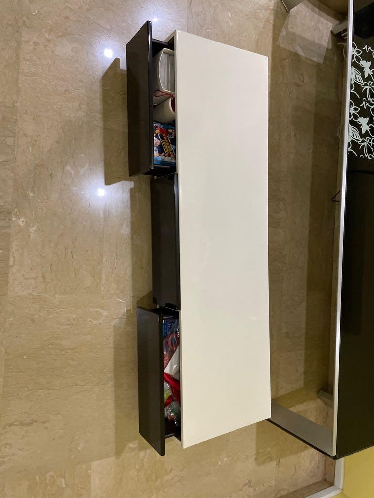 TV Console Pedestal with Rollers, Furniture & Home Living, Furniture