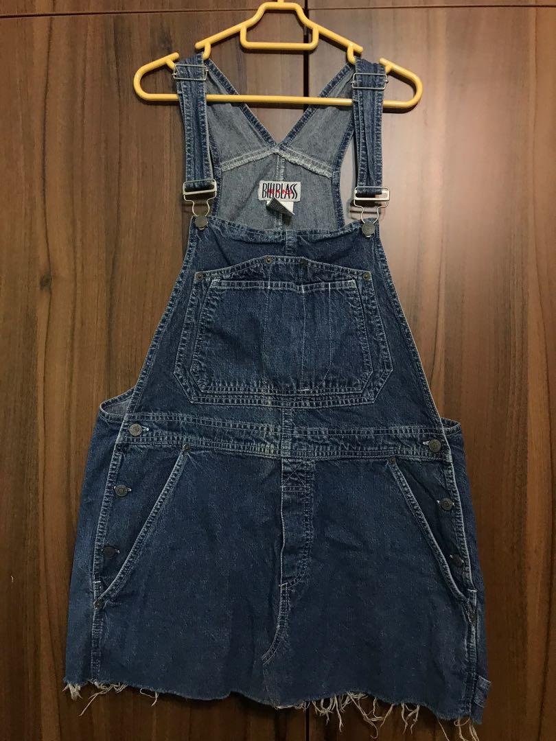 Denim overall skirt vintage shop