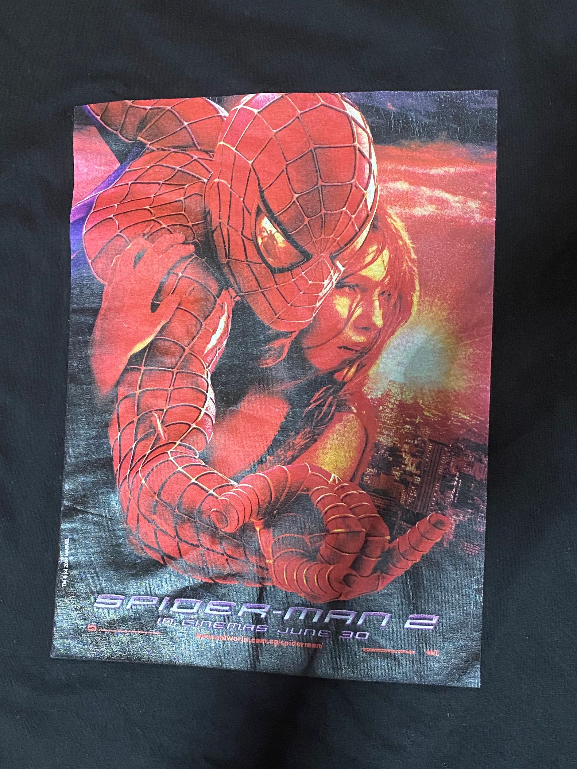 Vintage spiderman 2 t shirt, Men's 