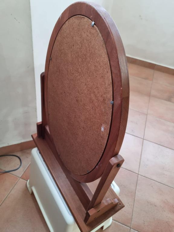 Wooden Table Mirror, Furniture & Home Living, Furniture, Tables & Sets