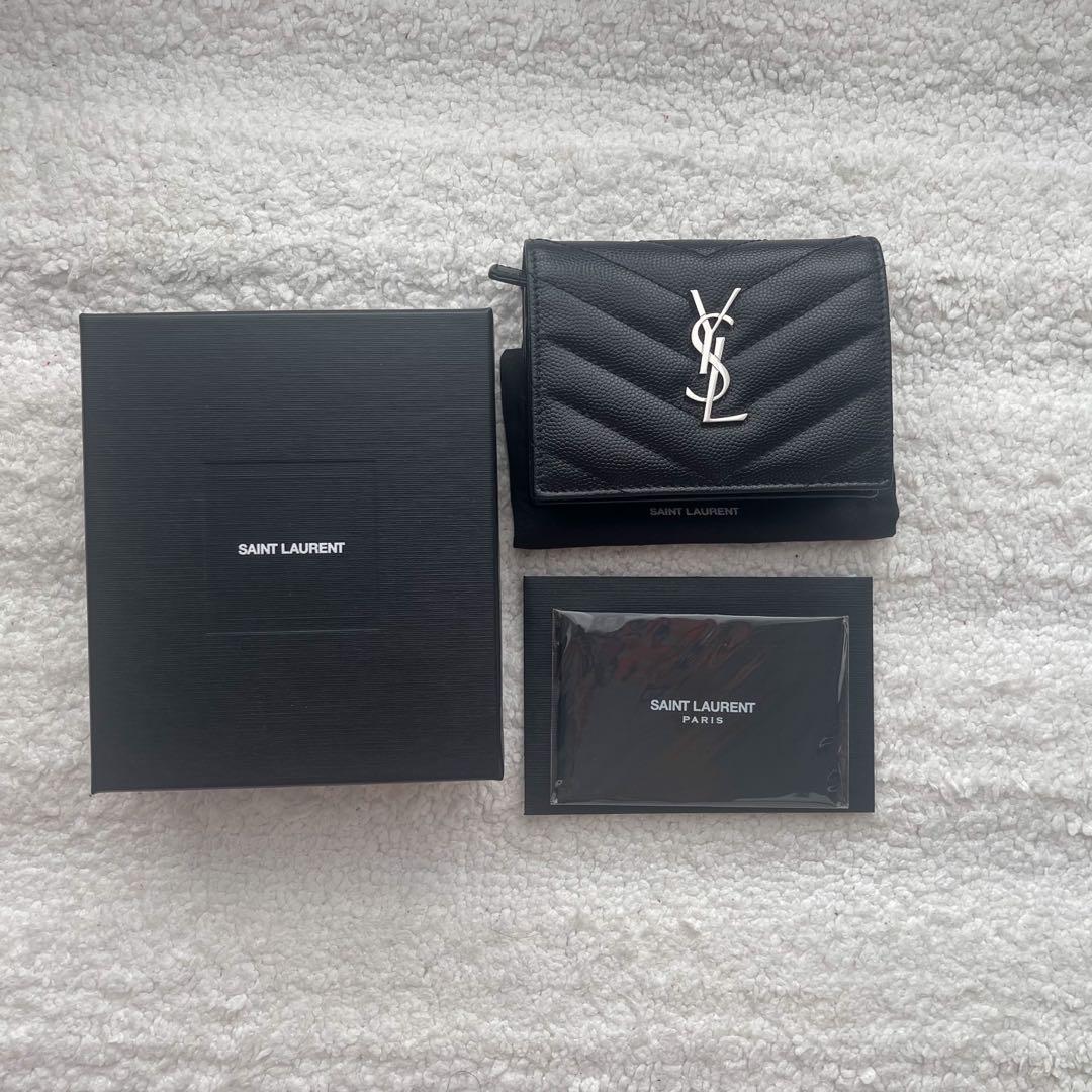 Saint Laurent Business card holder, Luxury, Bags & Wallets on Carousell