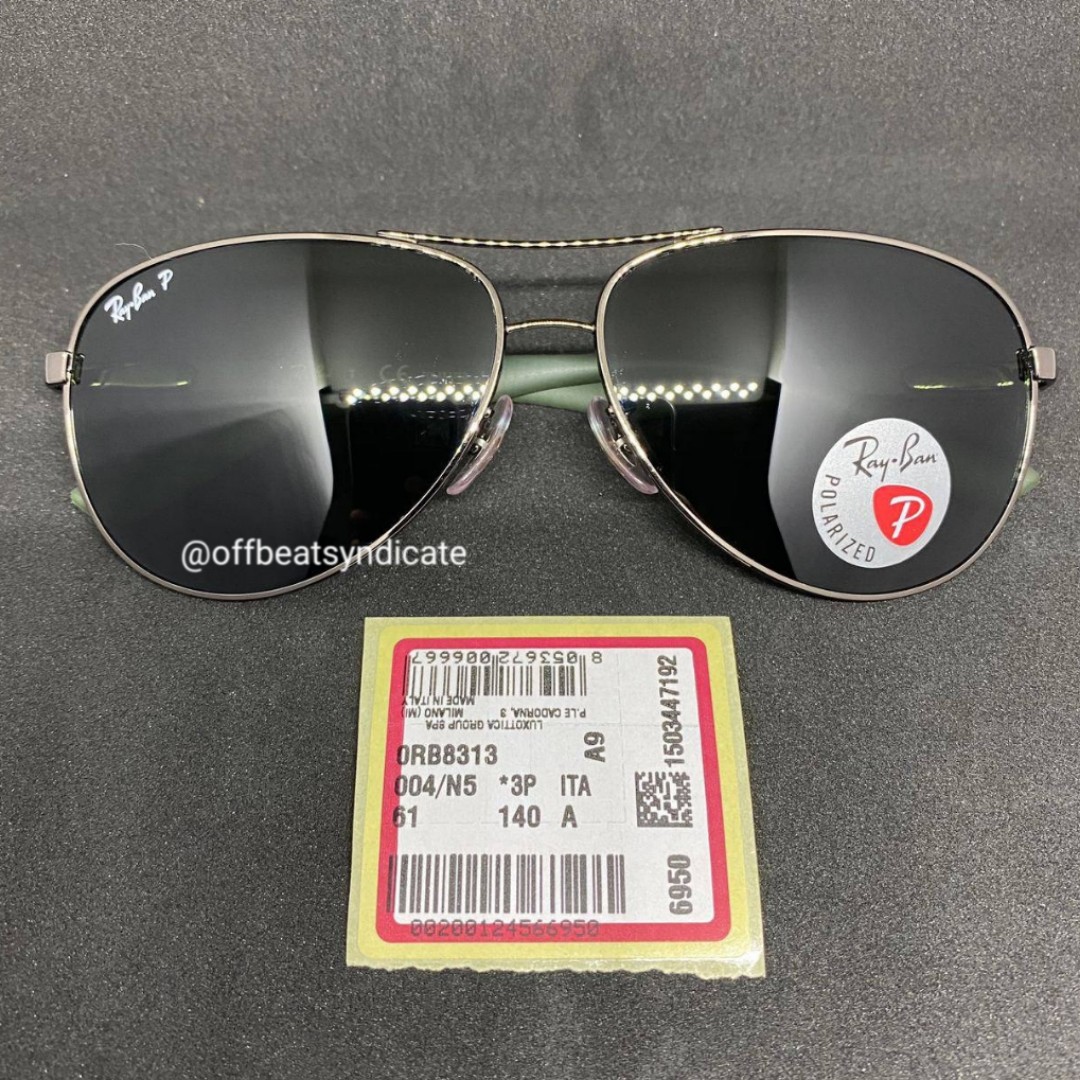 100 Original Ray Ban Tech Carbon Fibre RB8313 004 N5 ready stock