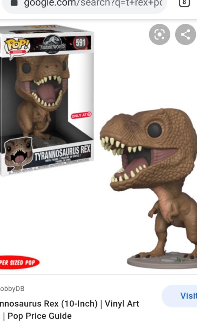 10 inch Jurassic Funko Pop T rex Hobbies Toys Toys Games on