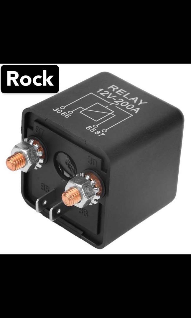 Heavy Duty 12V 200A 4Pin Relay ON/OFF Switch, Sports Equipment, PMDs